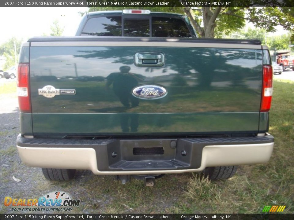 2007 Ford F150 King Ranch SuperCrew 4x4 Forest Green Metallic / Castano Brown Leather Photo #4