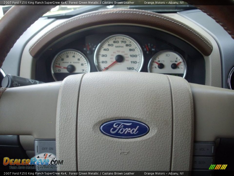 2007 Ford F150 King Ranch SuperCrew 4x4 Forest Green Metallic / Castano Brown Leather Photo #16