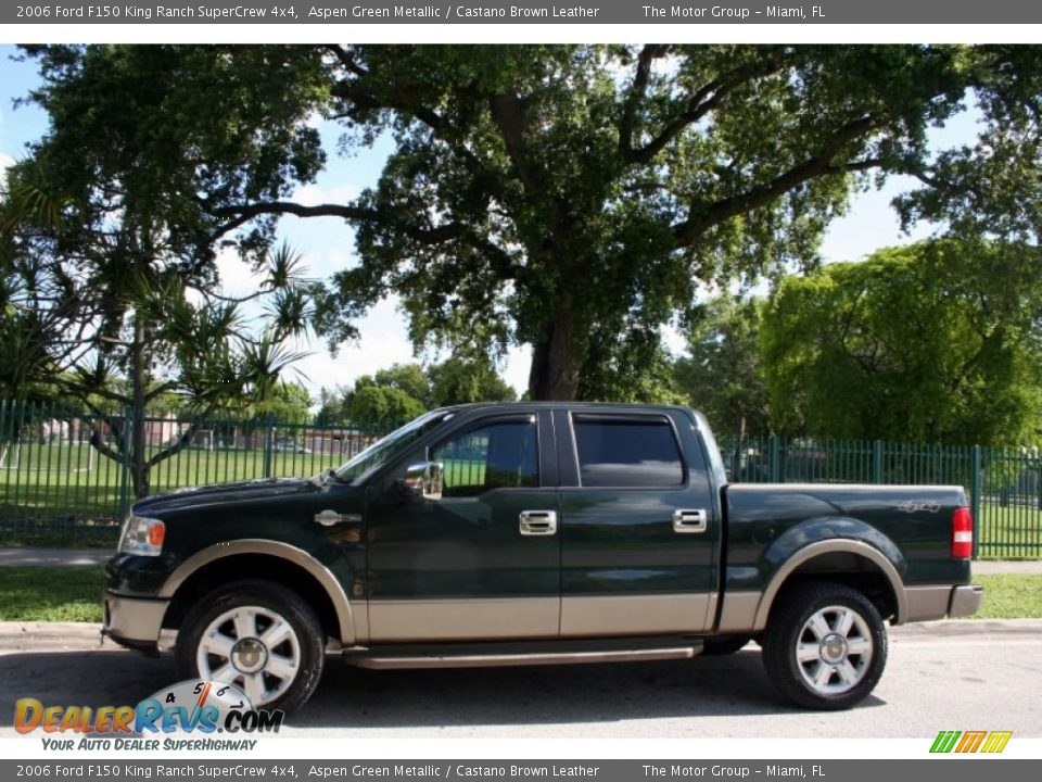  Ford F1 King Ranch SuperCrew 4x4 Aspen Green Metallic / Castano Brown Leather Photo