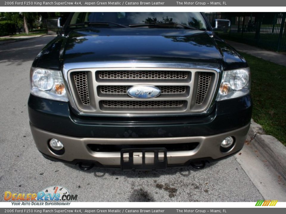 2006 Ford F150 King Ranch SuperCrew 4x4 Aspen Green Metallic / Castano Brown Leather Photo #17