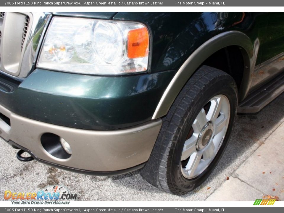 2006 Ford F150 King Ranch SuperCrew 4x4 Aspen Green Metallic / Castano Brown Leather Photo #20