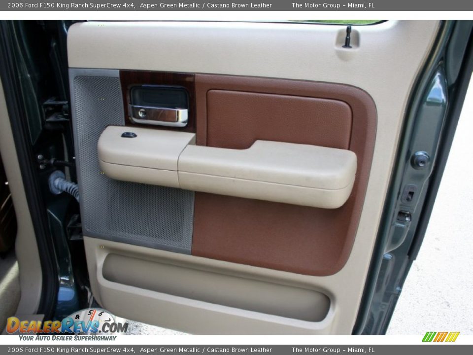 2006 Ford F150 King Ranch SuperCrew 4x4 Aspen Green Metallic / Castano Brown Leather Photo #34