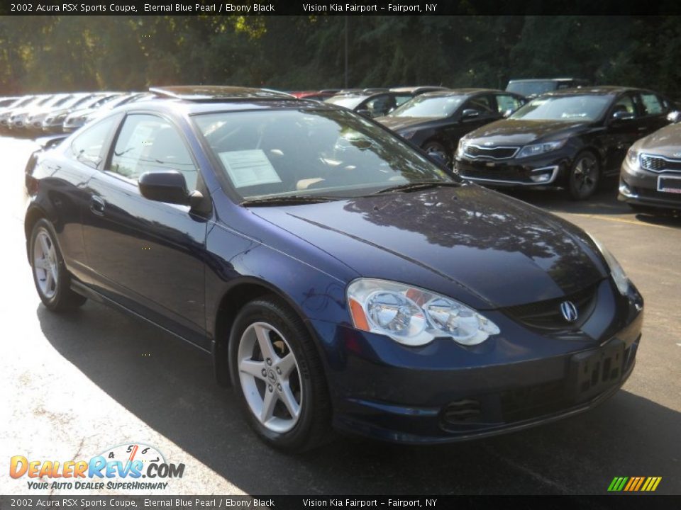 2002 Acura RSX Sports Coupe Eternal Blue Pearl / Ebony Black Photo #18