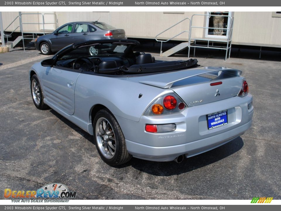 2003 Mitsubishi Eclipse Spyder GTS Sterling Silver Metallic / Midnight Photo #5