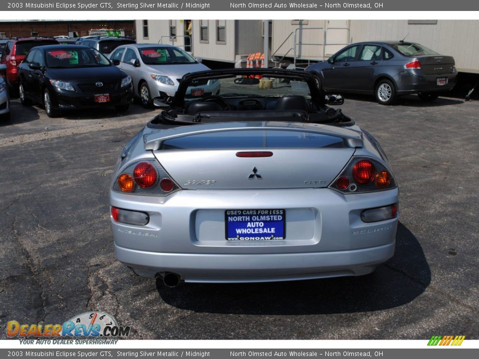 2003 Mitsubishi Eclipse Spyder GTS Sterling Silver Metallic / Midnight Photo #7