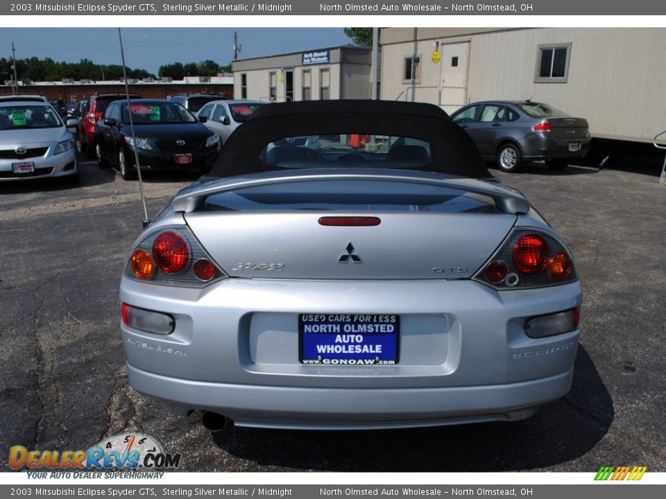 2003 Mitsubishi Eclipse Spyder GTS Sterling Silver Metallic / Midnight Photo #8