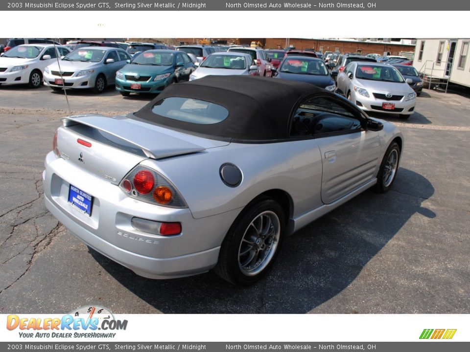 2003 Mitsubishi Eclipse Spyder GTS Sterling Silver Metallic / Midnight Photo #10
