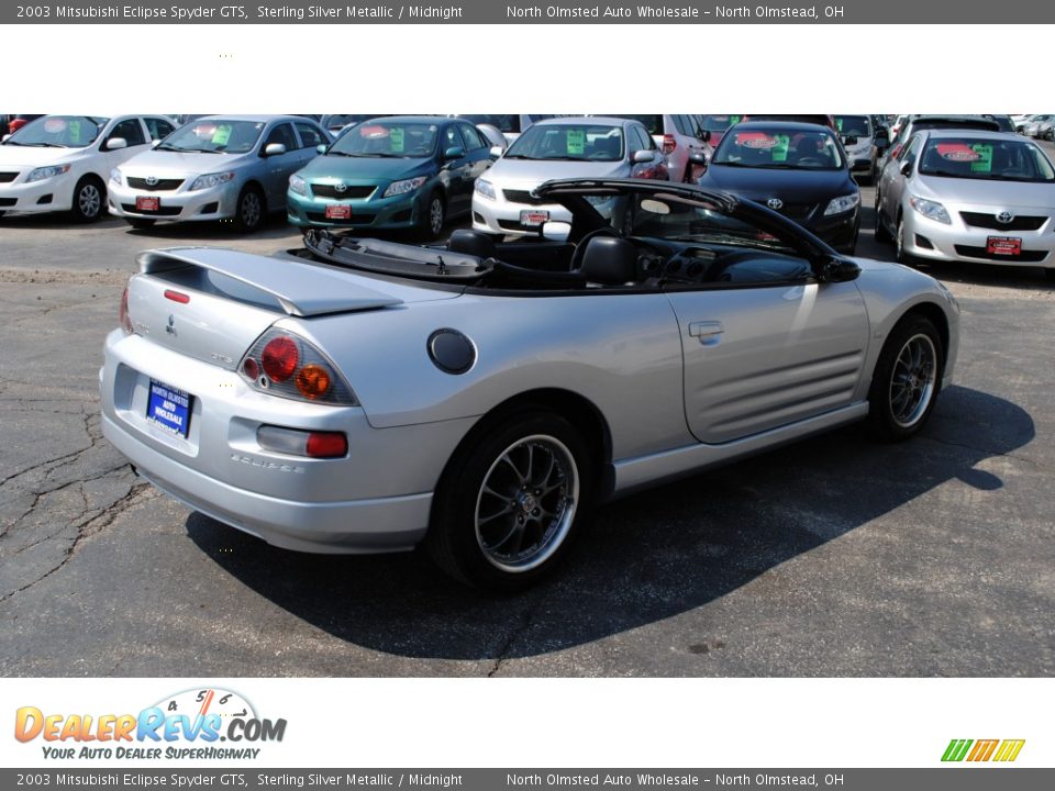 2003 Mitsubishi Eclipse Spyder GTS Sterling Silver Metallic / Midnight Photo #11