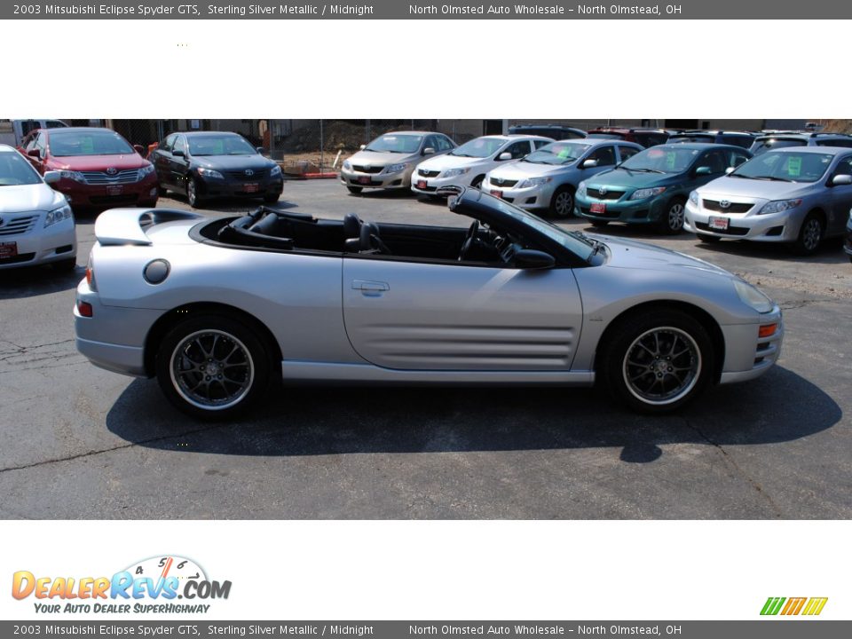 2003 Mitsubishi Eclipse Spyder GTS Sterling Silver Metallic / Midnight Photo #13
