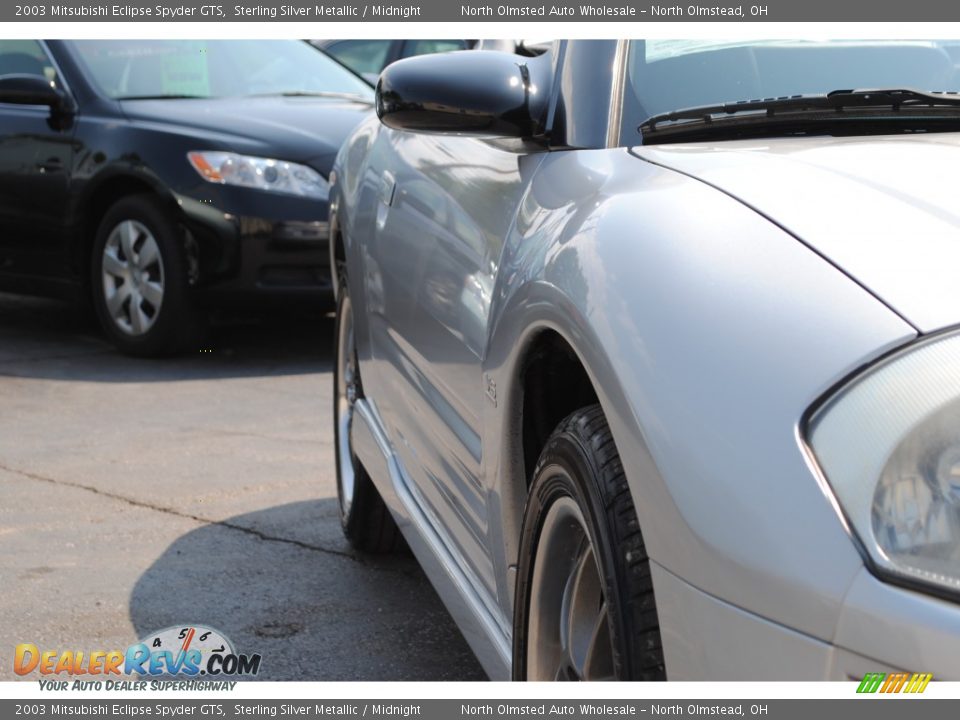 2003 Mitsubishi Eclipse Spyder GTS Sterling Silver Metallic / Midnight Photo #15