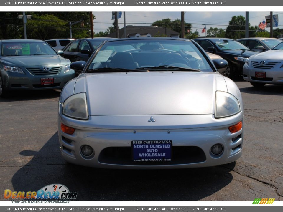 2003 Mitsubishi Eclipse Spyder GTS Sterling Silver Metallic / Midnight Photo #16