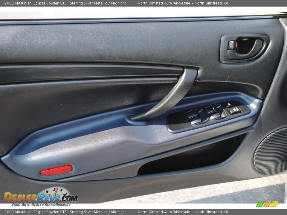 2003 Mitsubishi Eclipse Spyder GTS Sterling Silver Metallic / Midnight Photo #19