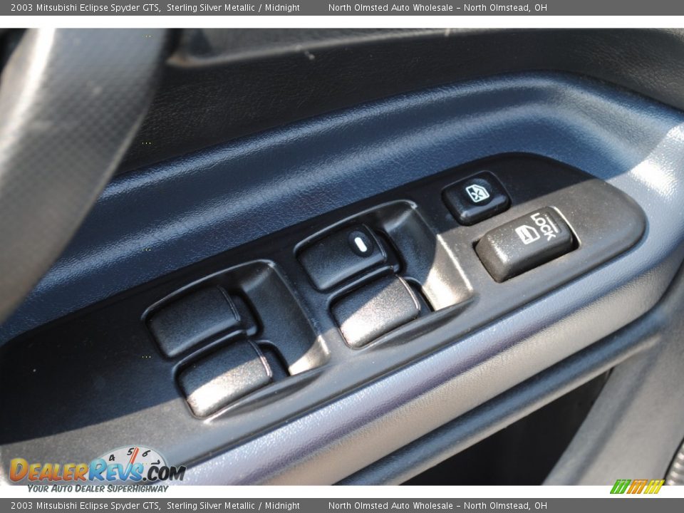 2003 Mitsubishi Eclipse Spyder GTS Sterling Silver Metallic / Midnight Photo #20