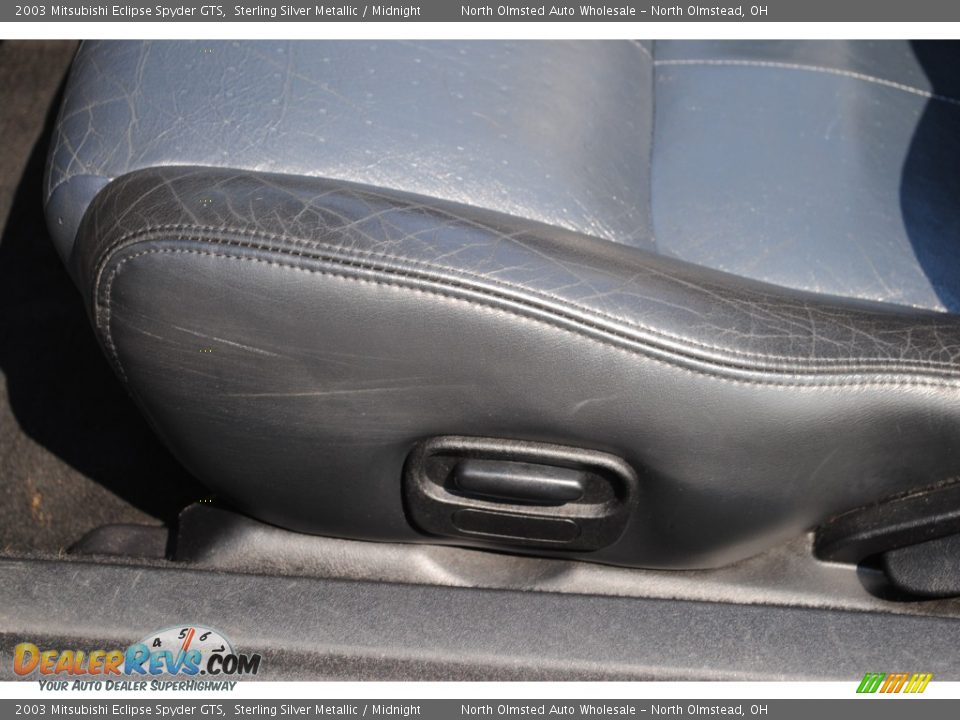 2003 Mitsubishi Eclipse Spyder GTS Sterling Silver Metallic / Midnight Photo #22