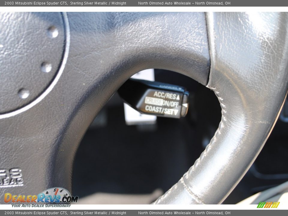 2003 Mitsubishi Eclipse Spyder GTS Sterling Silver Metallic / Midnight Photo #25