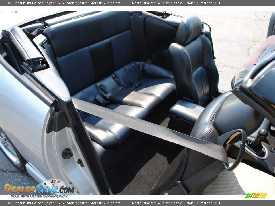2003 Mitsubishi Eclipse Spyder GTS Sterling Silver Metallic / Midnight Photo #31