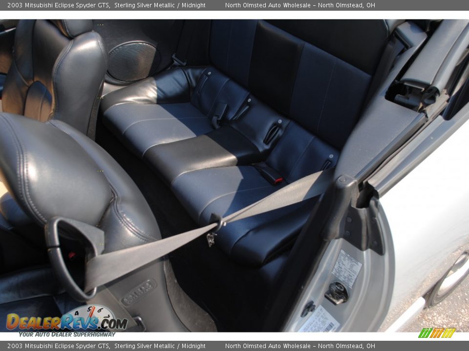2003 Mitsubishi Eclipse Spyder GTS Sterling Silver Metallic / Midnight Photo #34