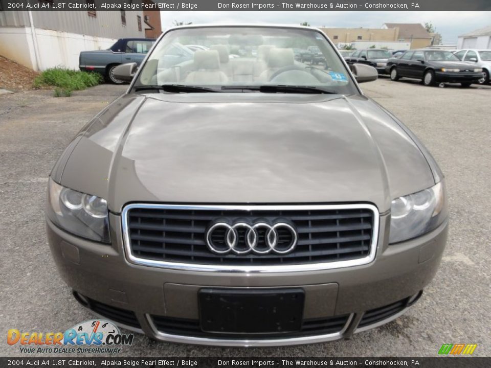 2004 Audi A4 1.8T Cabriolet Alpaka Beige Pearl Effect / Beige Photo #3