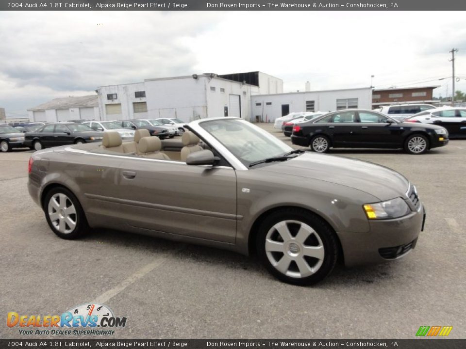 2004 Audi A4 1.8T Cabriolet Alpaka Beige Pearl Effect / Beige Photo #6