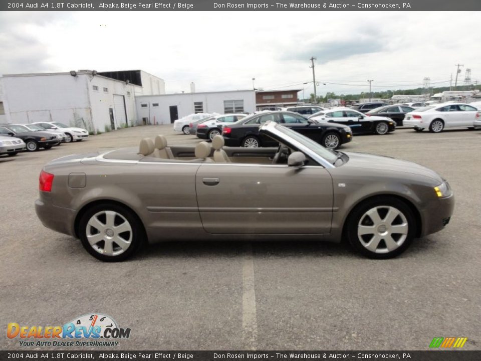 2004 Audi A4 1.8T Cabriolet Alpaka Beige Pearl Effect / Beige Photo #7