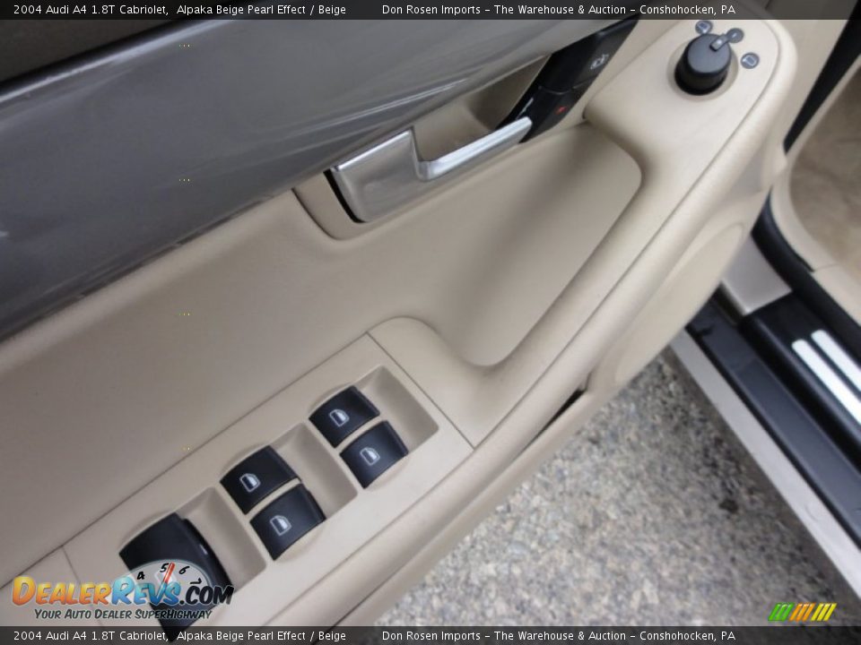 2004 Audi A4 1.8T Cabriolet Alpaka Beige Pearl Effect / Beige Photo #15