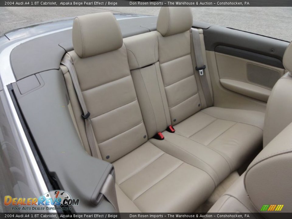 2004 Audi A4 1.8T Cabriolet Alpaka Beige Pearl Effect / Beige Photo #22