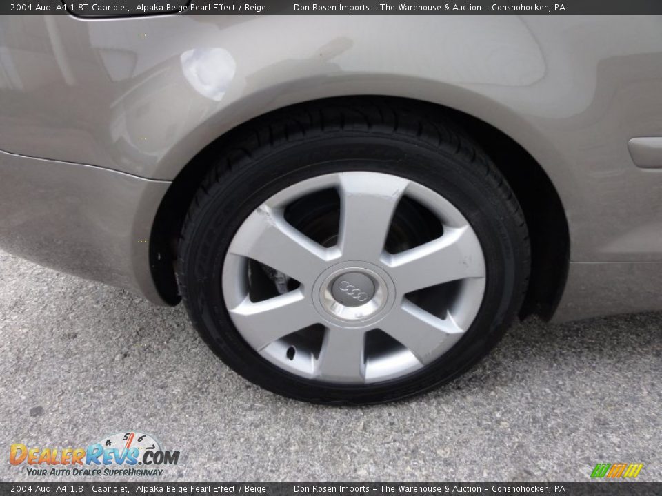 2004 Audi A4 1.8T Cabriolet Alpaka Beige Pearl Effect / Beige Photo #26