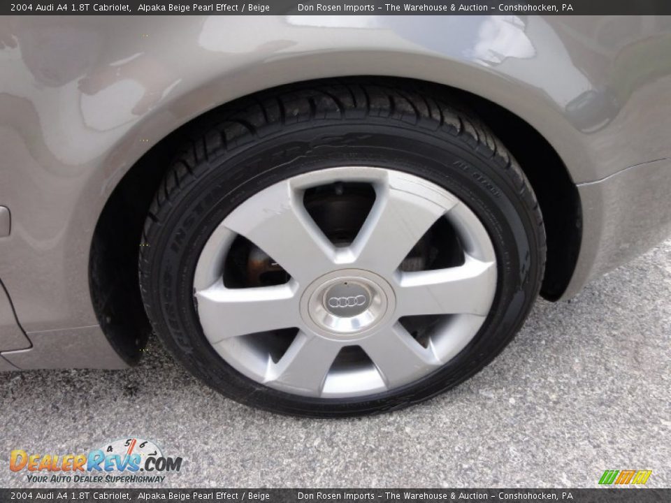 2004 Audi A4 1.8T Cabriolet Alpaka Beige Pearl Effect / Beige Photo #27