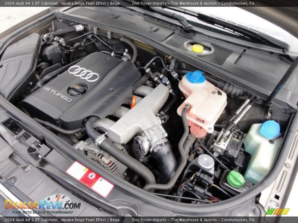 2004 Audi A4 1.8T Cabriolet Alpaka Beige Pearl Effect / Beige Photo #29