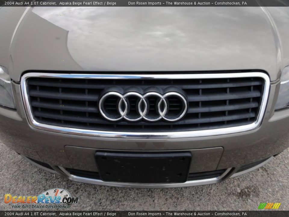 2004 Audi A4 1.8T Cabriolet Alpaka Beige Pearl Effect / Beige Photo #31