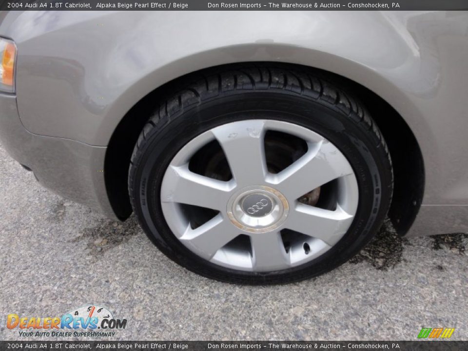 2004 Audi A4 1.8T Cabriolet Alpaka Beige Pearl Effect / Beige Photo #33