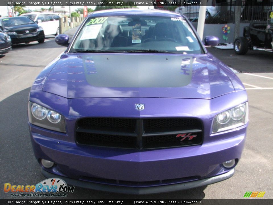 2007 Dodge Charger R/T Daytona Plum Crazy Pearl / Dark Slate Gray Photo #3