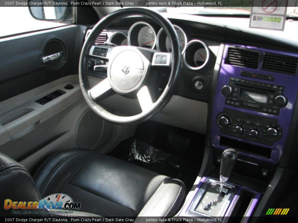 2007 Dodge Charger R/T Daytona Plum Crazy Pearl / Dark Slate Gray Photo #12
