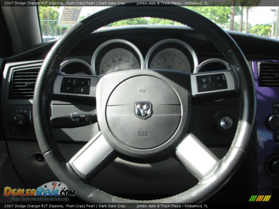 2007 Dodge Charger R/T Daytona Plum Crazy Pearl / Dark Slate Gray Photo #13