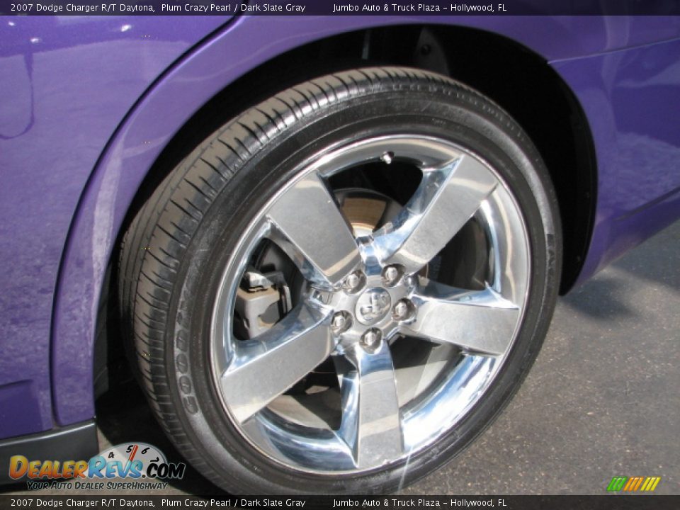 2007 Dodge Charger R/T Daytona Plum Crazy Pearl / Dark Slate Gray Photo #20