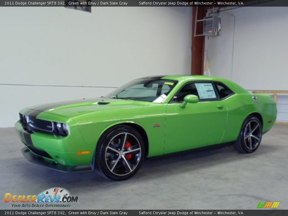 2011 Dodge Challenger SRT8 392 Green with Envy / Dark Slate Gray Photo #1