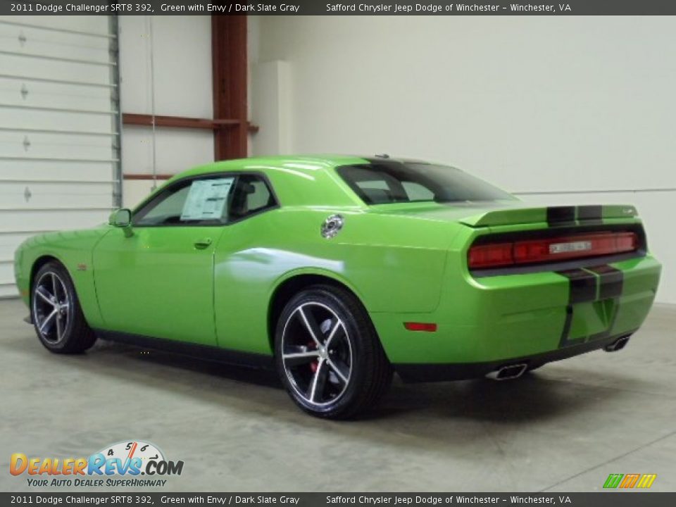 2011 Dodge Challenger SRT8 392 Green with Envy / Dark Slate Gray Photo #3