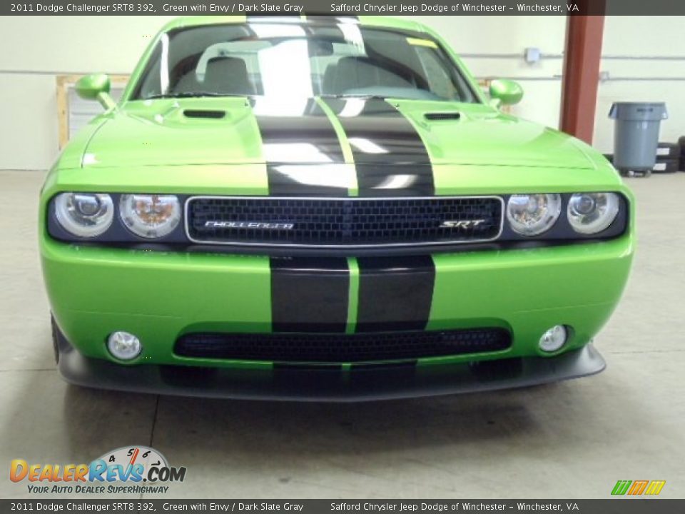 2011 Dodge Challenger SRT8 392 Green with Envy / Dark Slate Gray Photo #7