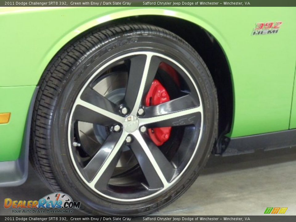 2011 Dodge Challenger SRT8 392 Green with Envy / Dark Slate Gray Photo #8