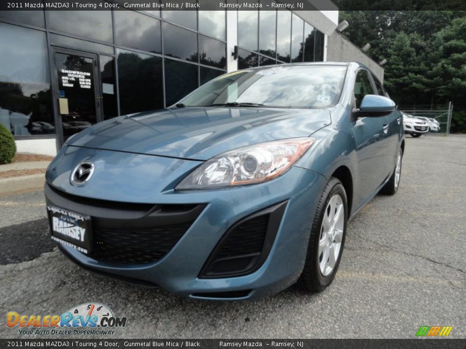 2011 Mazda MAZDA3 i Touring 4 Door Gunmetal Blue Mica / Black Photo #1