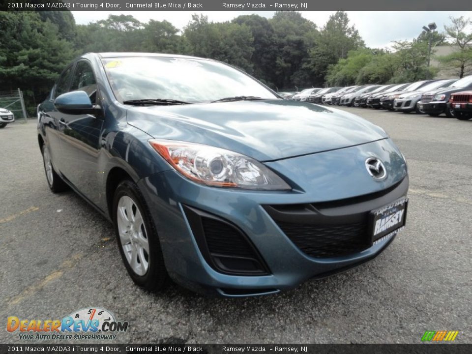 2011 Mazda MAZDA3 i Touring 4 Door Gunmetal Blue Mica / Black Photo #2
