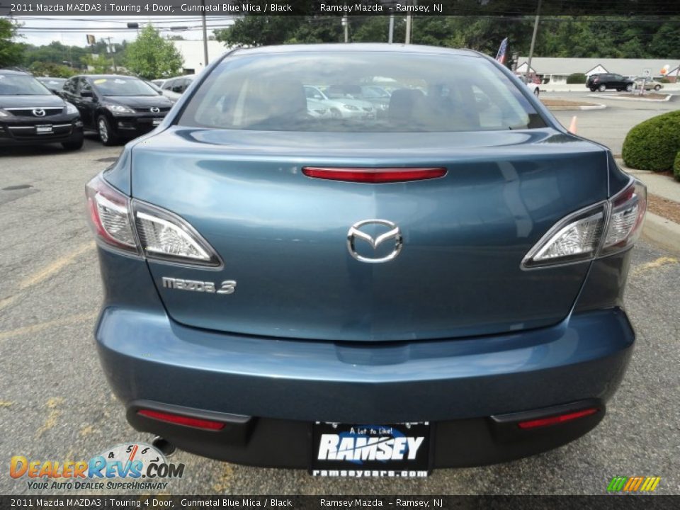 2011 Mazda MAZDA3 i Touring 4 Door Gunmetal Blue Mica / Black Photo #6