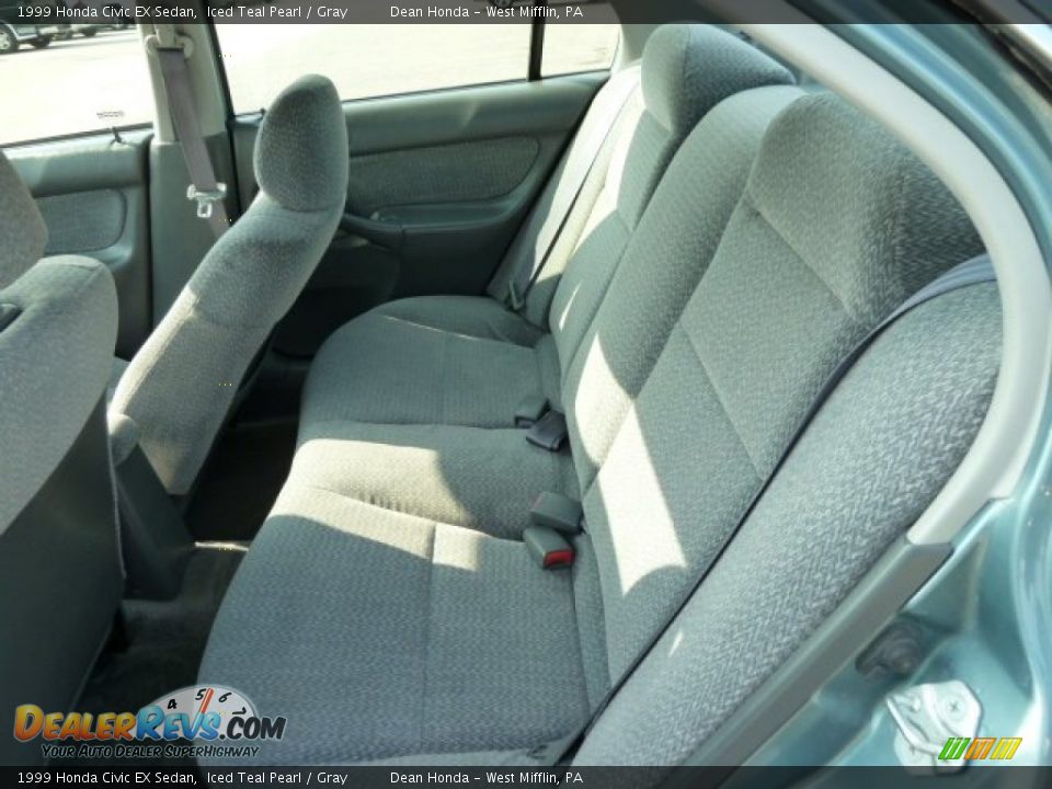 Gray Interior - 1999 Honda Civic EX Sedan Photo #11