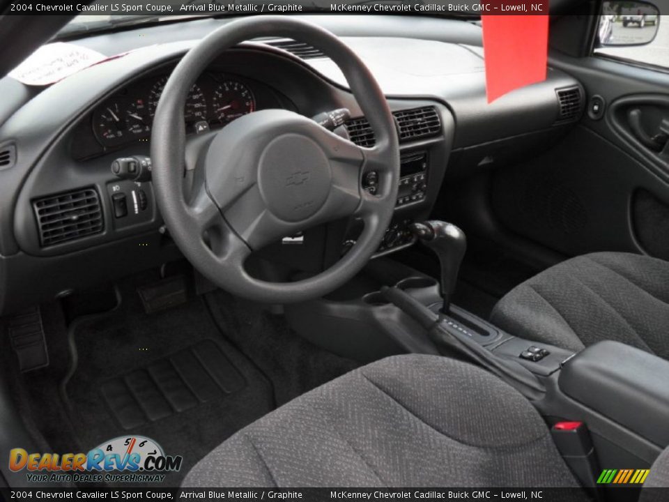 Graphite Interior - 2004 Chevrolet Cavalier LS Sport Coupe Photo #23