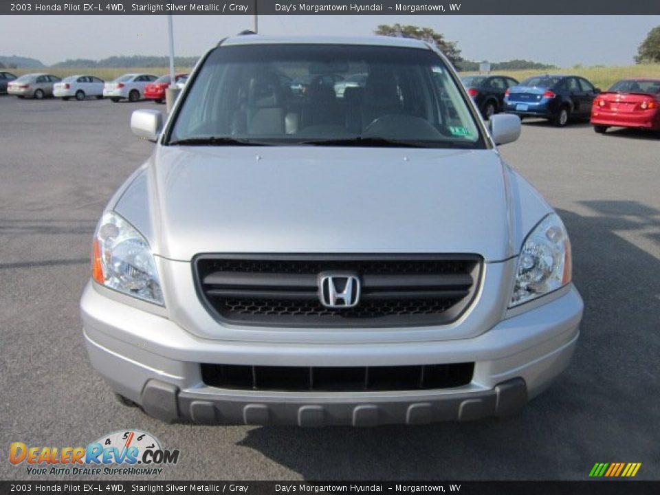 2003 Honda Pilot EX-L 4WD Starlight Silver Metallic / Gray Photo #2