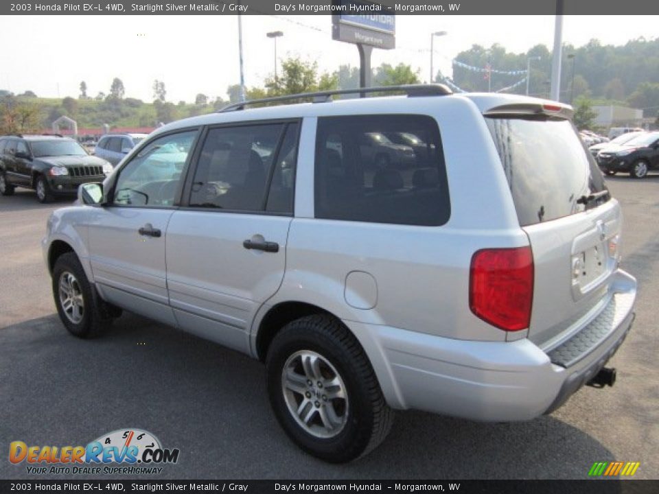 2003 Honda Pilot EX-L 4WD Starlight Silver Metallic / Gray Photo #5