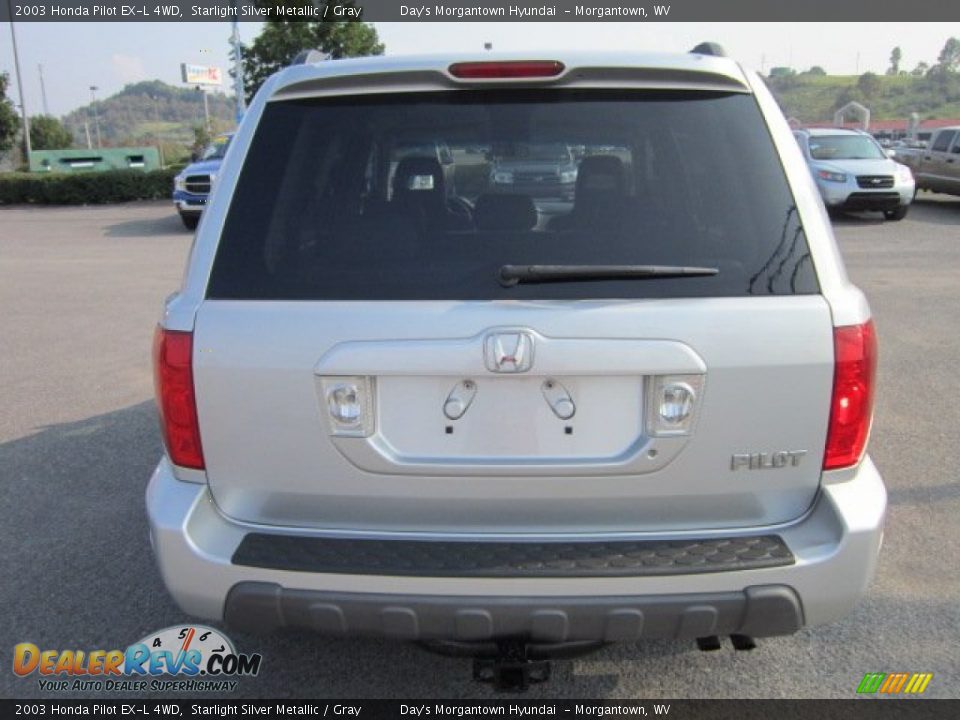 2003 Honda Pilot EX-L 4WD Starlight Silver Metallic / Gray Photo #6