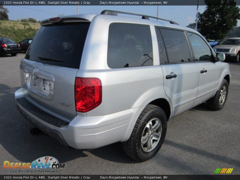 2003 Honda Pilot EX-L 4WD Starlight Silver Metallic / Gray Photo #7