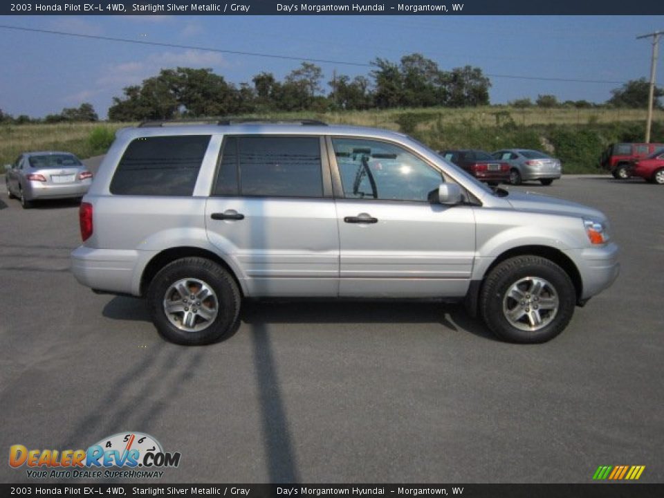 Starlight Silver Metallic 2003 Honda Pilot EX-L 4WD Photo #8