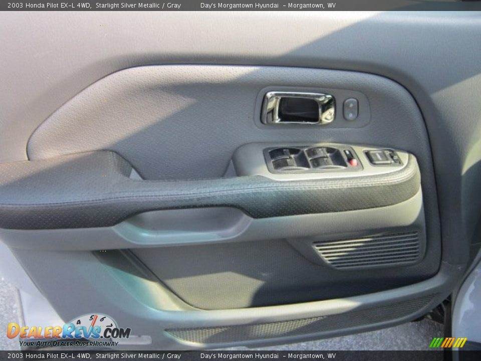 2003 Honda Pilot EX-L 4WD Starlight Silver Metallic / Gray Photo #12